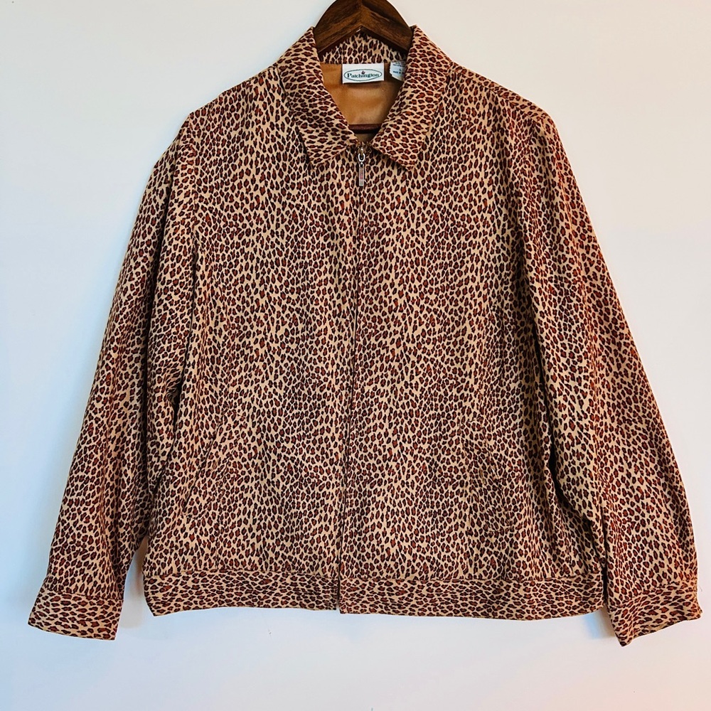 Patchington Leopard Print Zip-Up Jacket Women’s S… - image 4